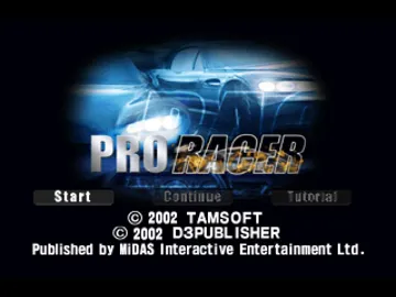 Pro Racer (EU) screen shot title